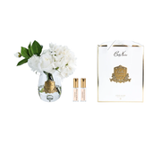 Cote Noire Tea Rose & Hydrangea Bouquet Clear Tear Drop Glass (White) - Beauty Affairs2