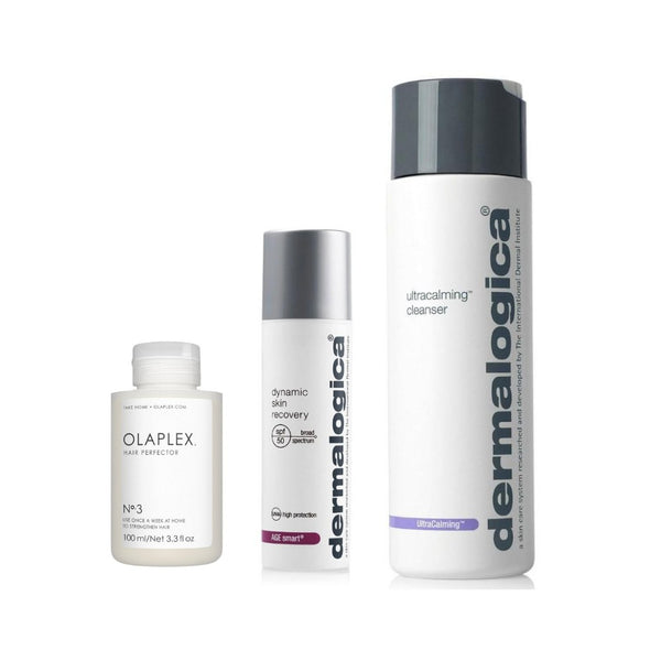 Olaplex & Dermalogica Perfector No 3 + Skin Recovery Cream & Cleanser 400ml Olaplex